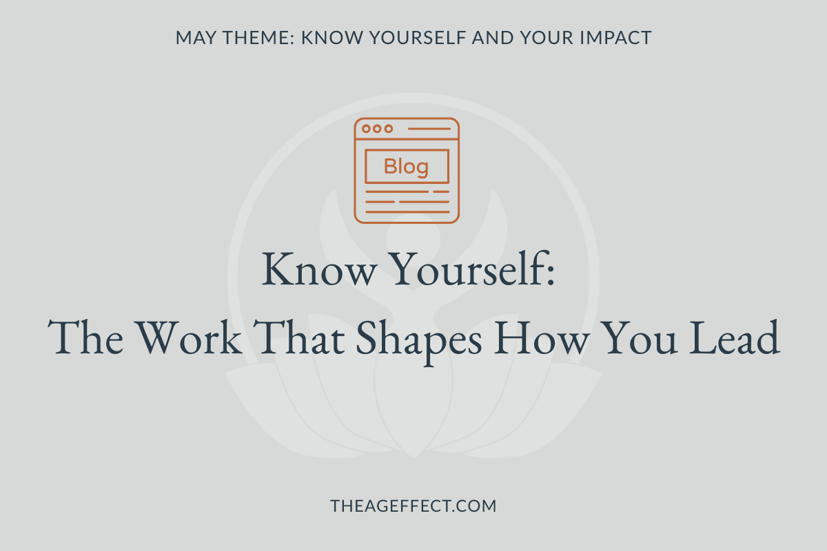 Know Yourself:                                                                The Work That Shapes How You Lead