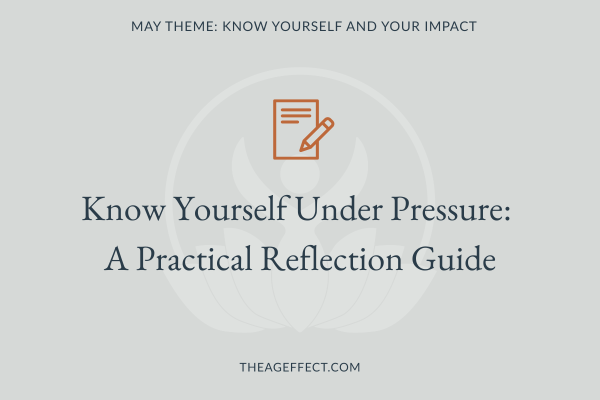 Know Yourself Under Pressure:                                    A Practical Reflection Guide