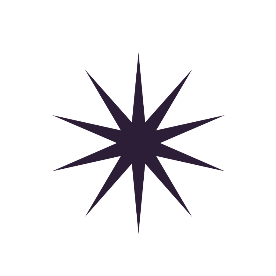 geometric outline of a star