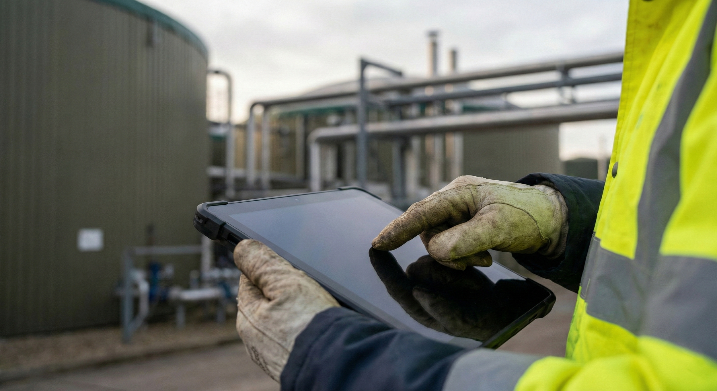 Remote monitoring of anaerobic digestion plant performance using tablet dashboard