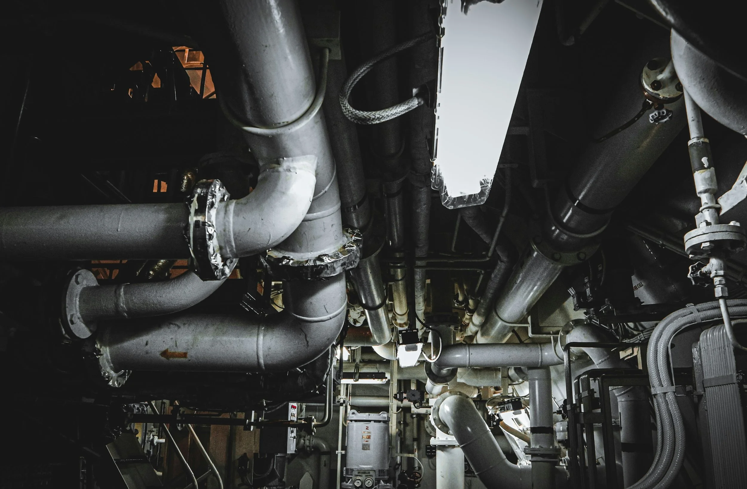 Underground pipes, drainage and utilities