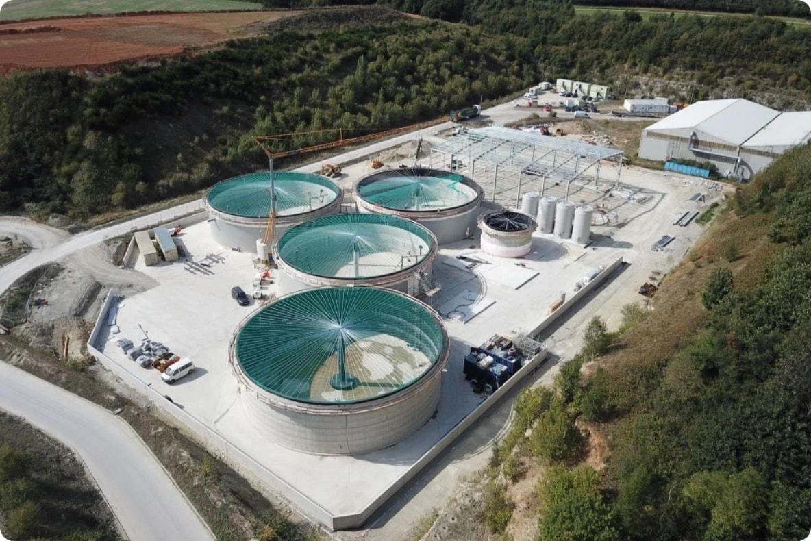 AD Biogas Plant under construction on building site