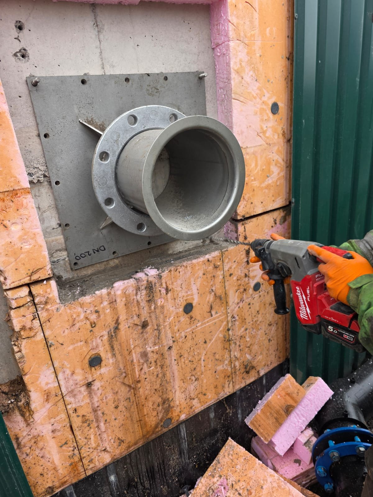 AD plant, live core drilling