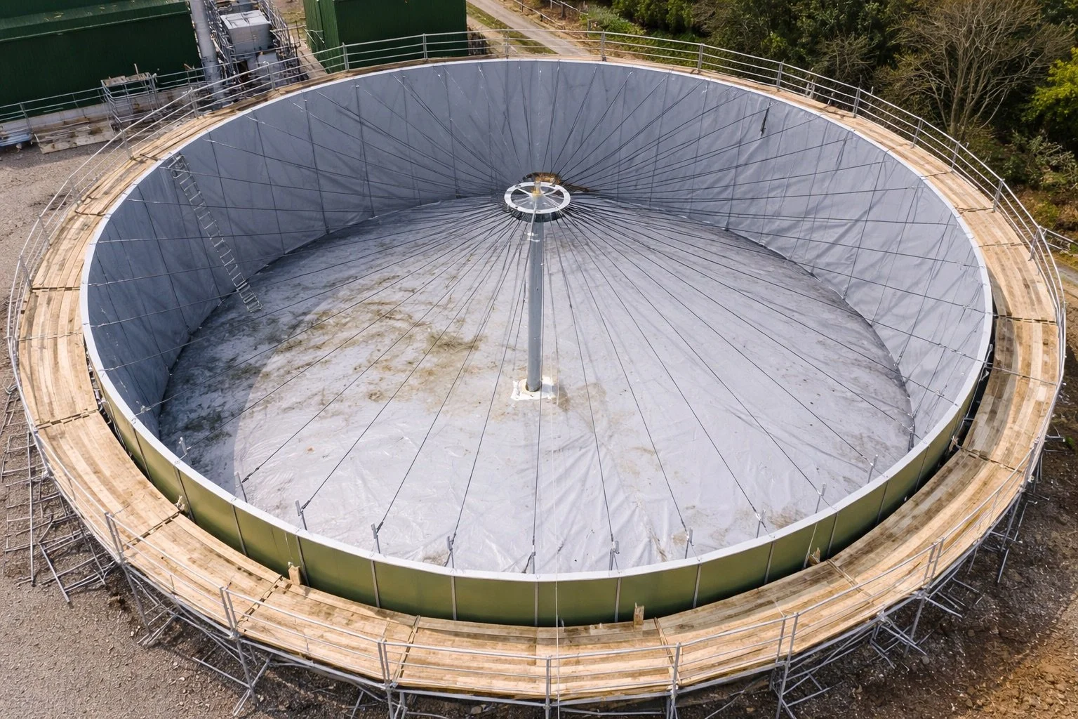 construction of digestate storage tanker