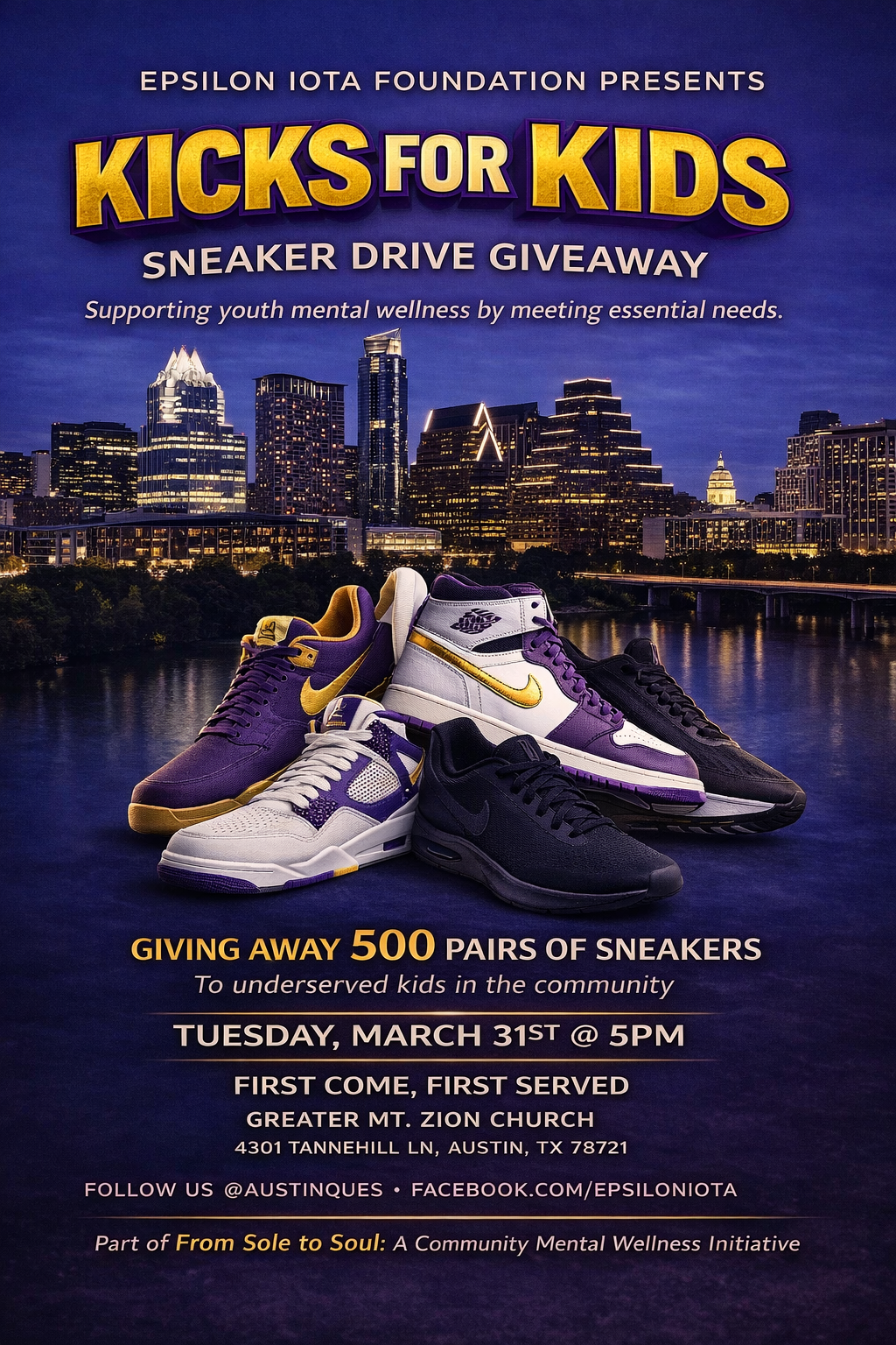 Kicks for Kids Sneaker Drive Giveaway