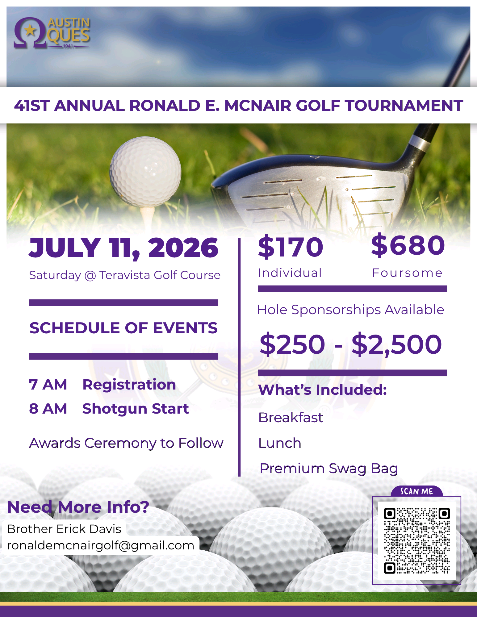 41st Ronald E. McNair Golf Tournament
