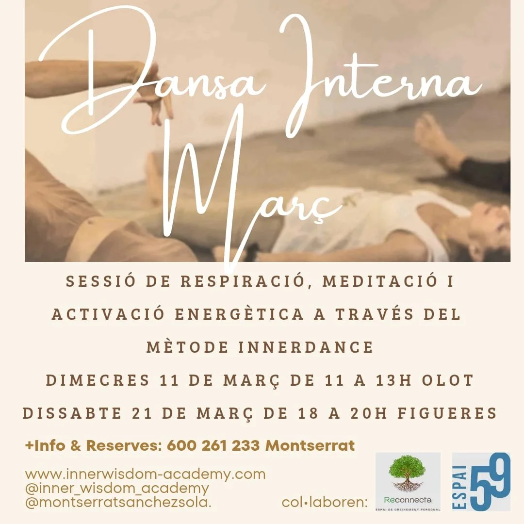 Sessió de respiració, meditació i activació energètica a travès del mètode innerdance.