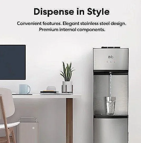 Photo of the BRIO 530 Series 4 Stage RO Water Cooler CLPOU530UVRO4 in an office