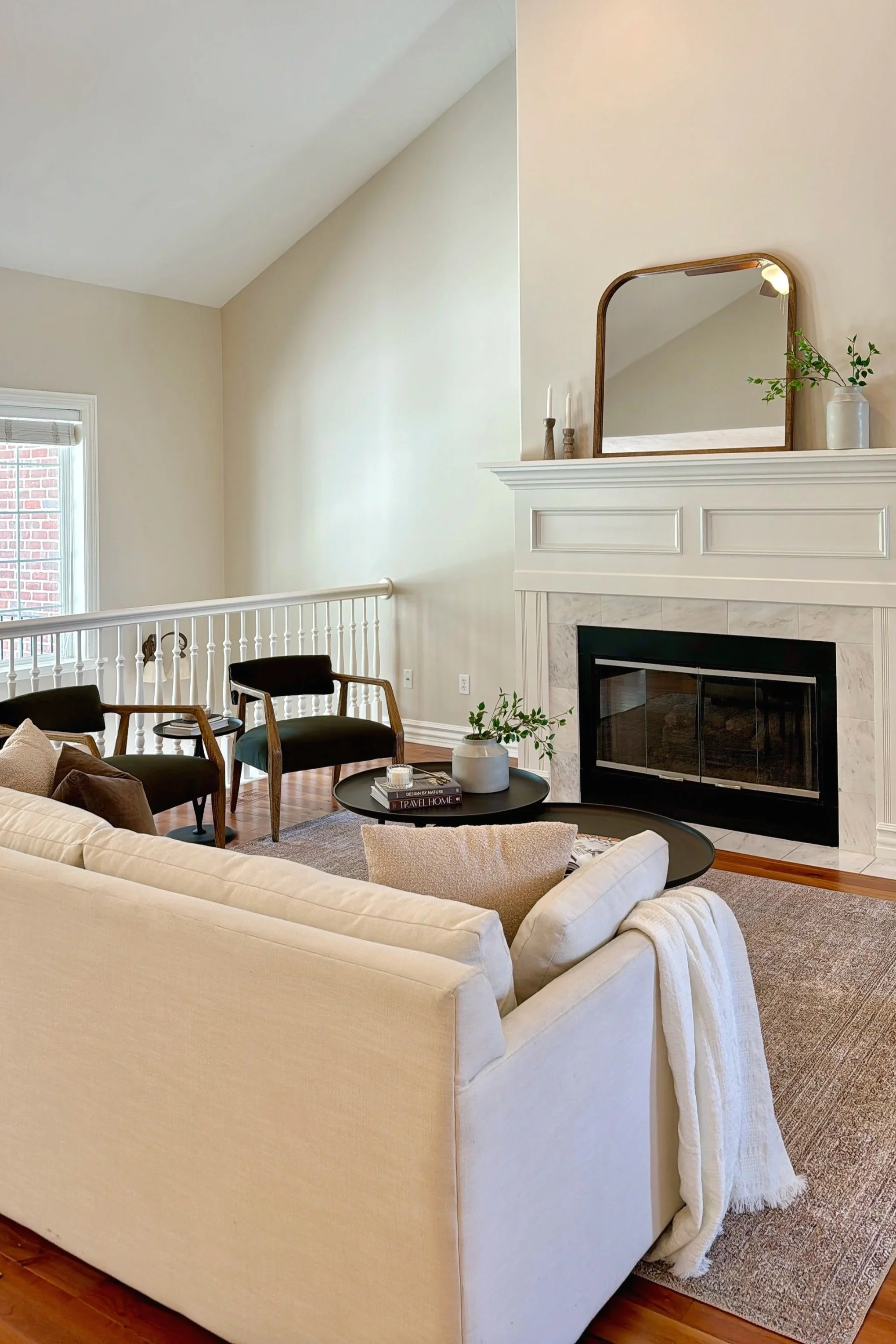 Vacant staging living room install 