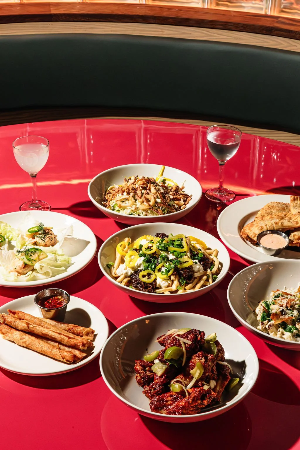 Love's Alibi Nashville Bar Dinner Dishes on a Table