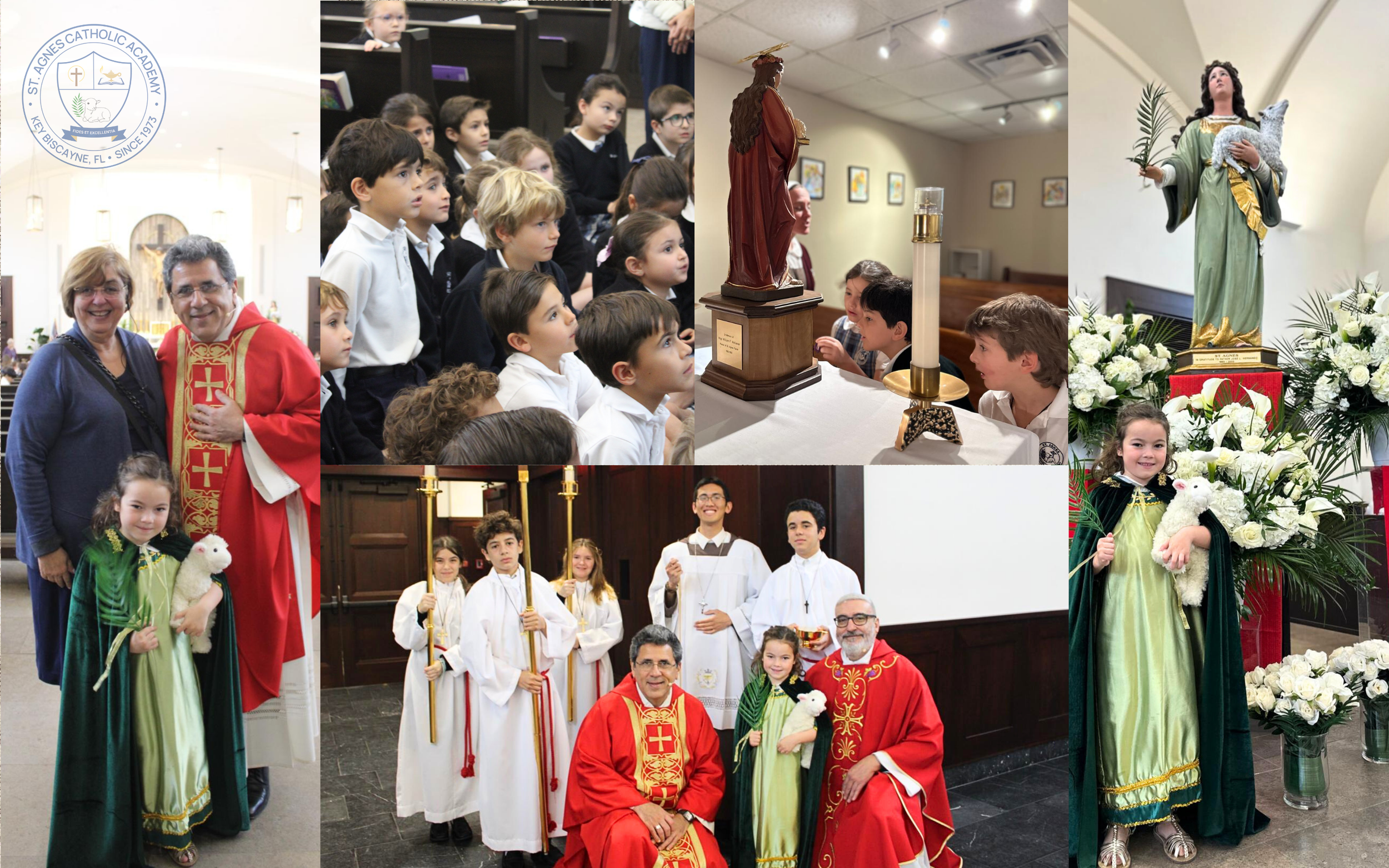 Honoring Our Patron Saint, St. Agnes 🤍