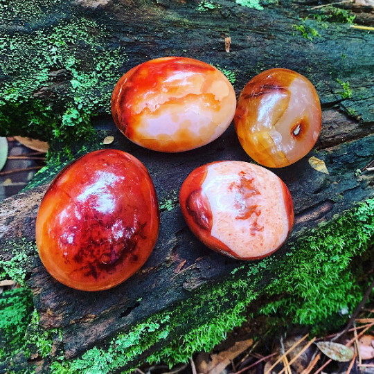 Carnelian Palm Stones