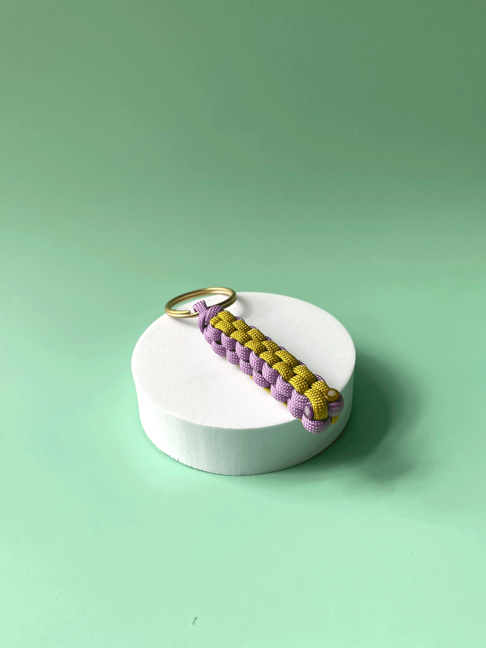 Box keyring | lilac & lichen yellow (tutti frutti colour range)