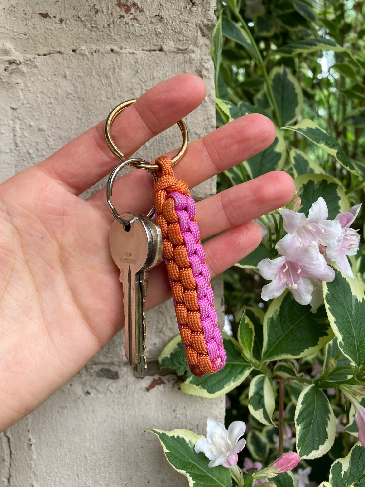 Box keyring | pink & orange (tutti frutti colour range)