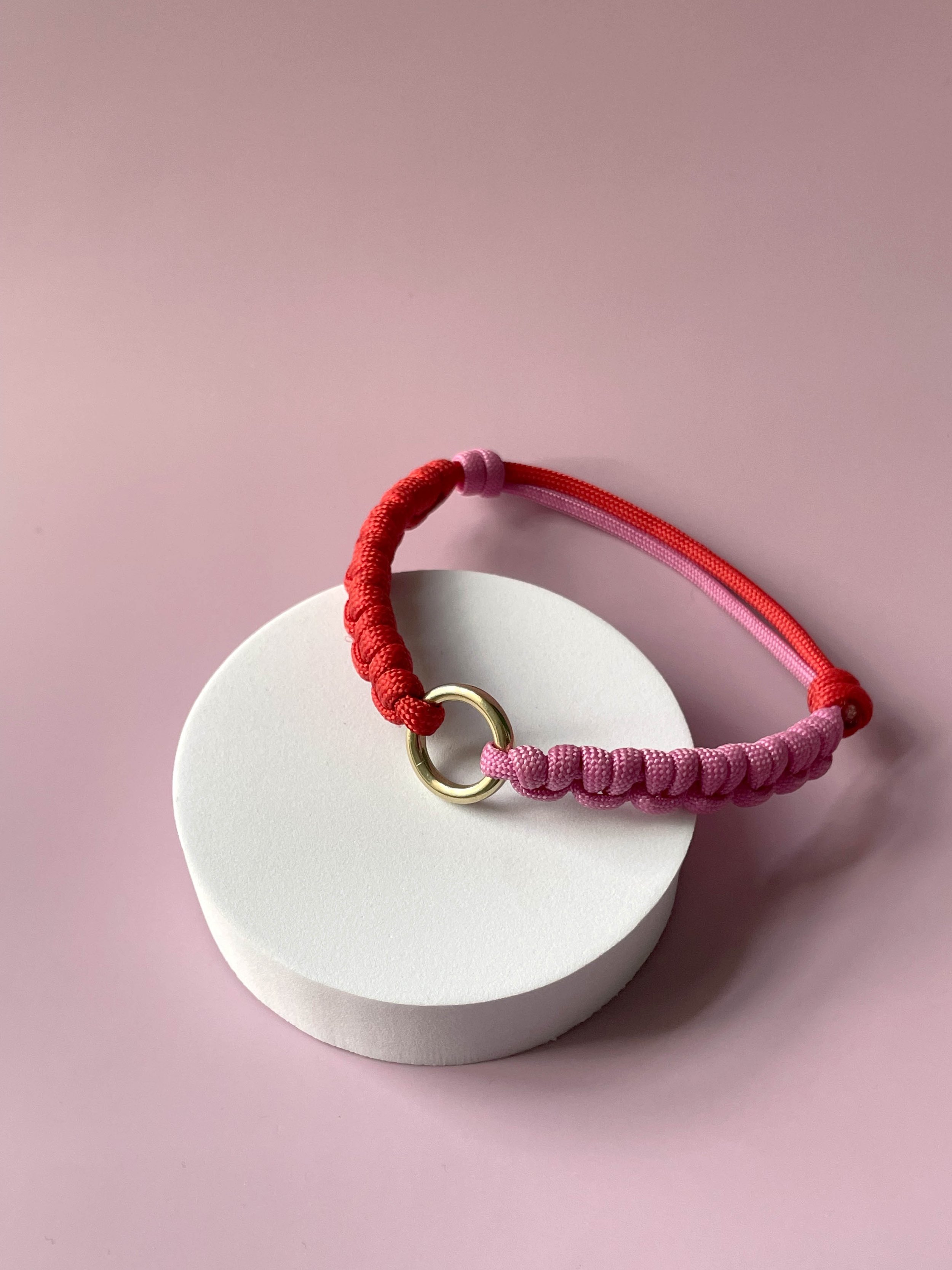 Valentine's Hetti collar | red & pink