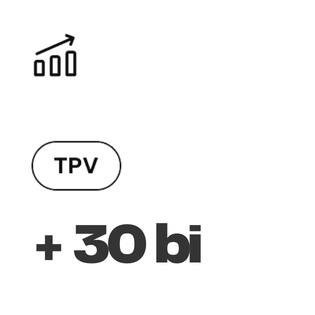 Tela de aplicativo exibindo a aba 'Transações' com destaque para '+3 mi' em destaque.