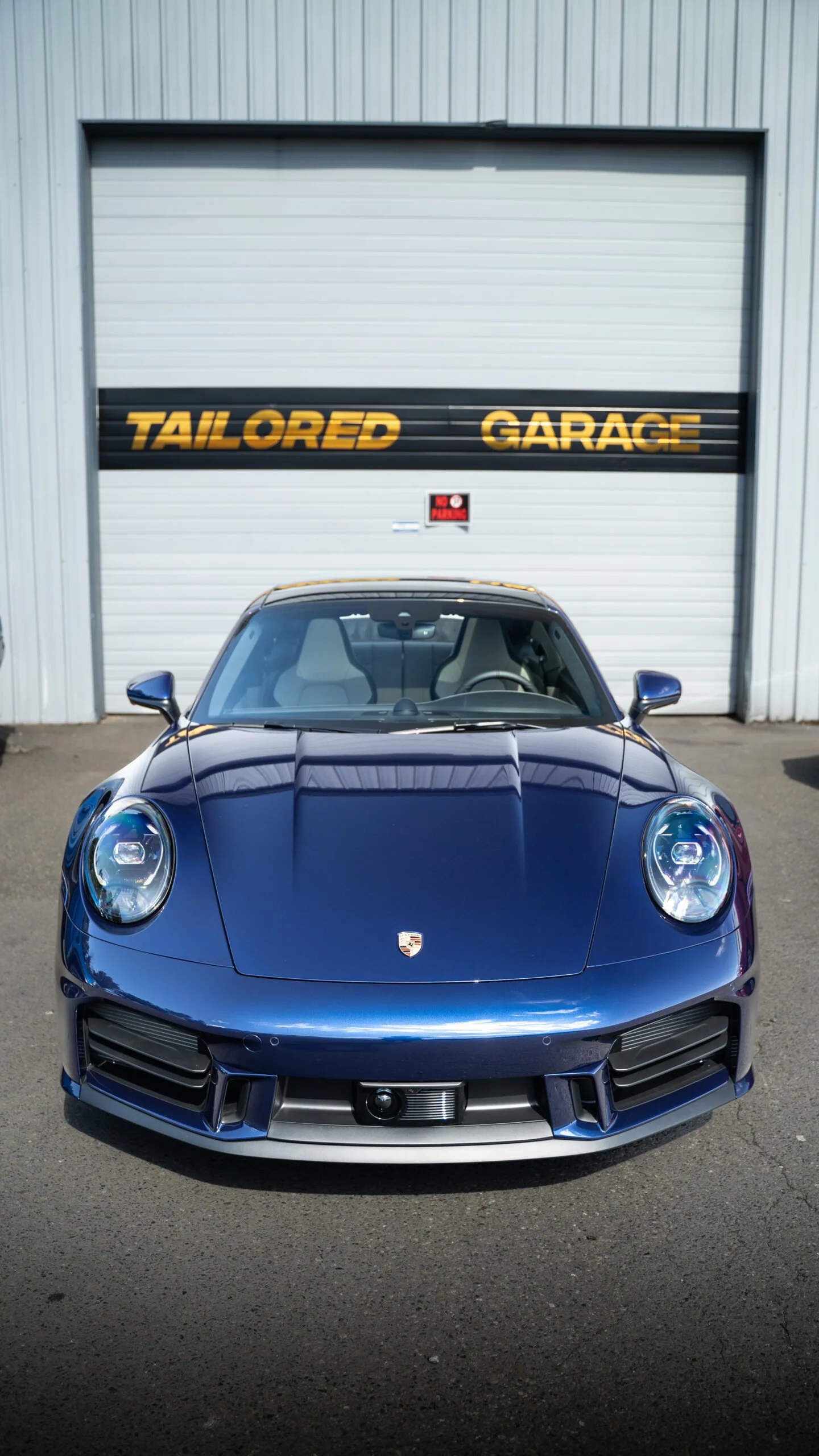 Blue Porsche Completed PPF Package