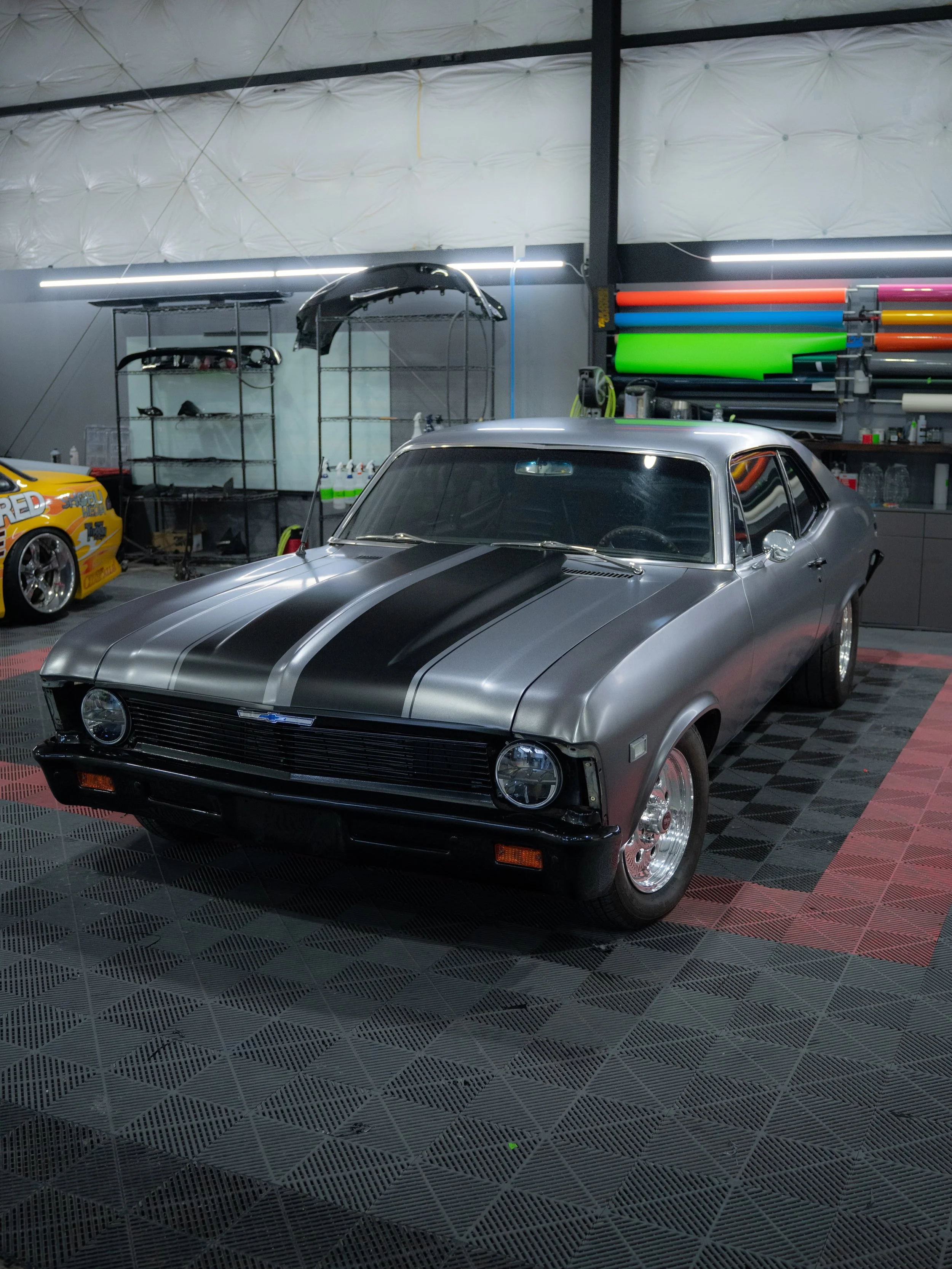 Chevy Nova Racing Stripes Install (100% Complete)
&bull;
&bull;
&bull;
#chevrolet #nova #carwrap #fyp #viral