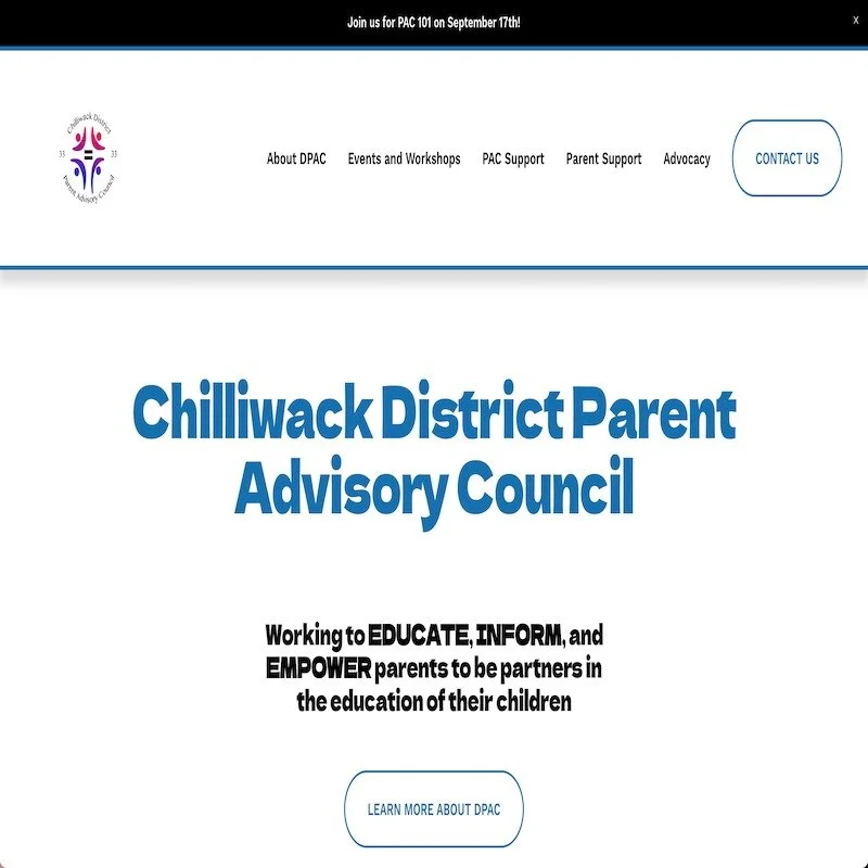 β¨π₯ Drumroll, please… π₯β¨
We’re beyond excited to officially launch our BRAND NEW website! π This will be the central hub for all things Chilliwack DPAC, now also connected with Instagram + Facebook, making it easier than ever for SD33