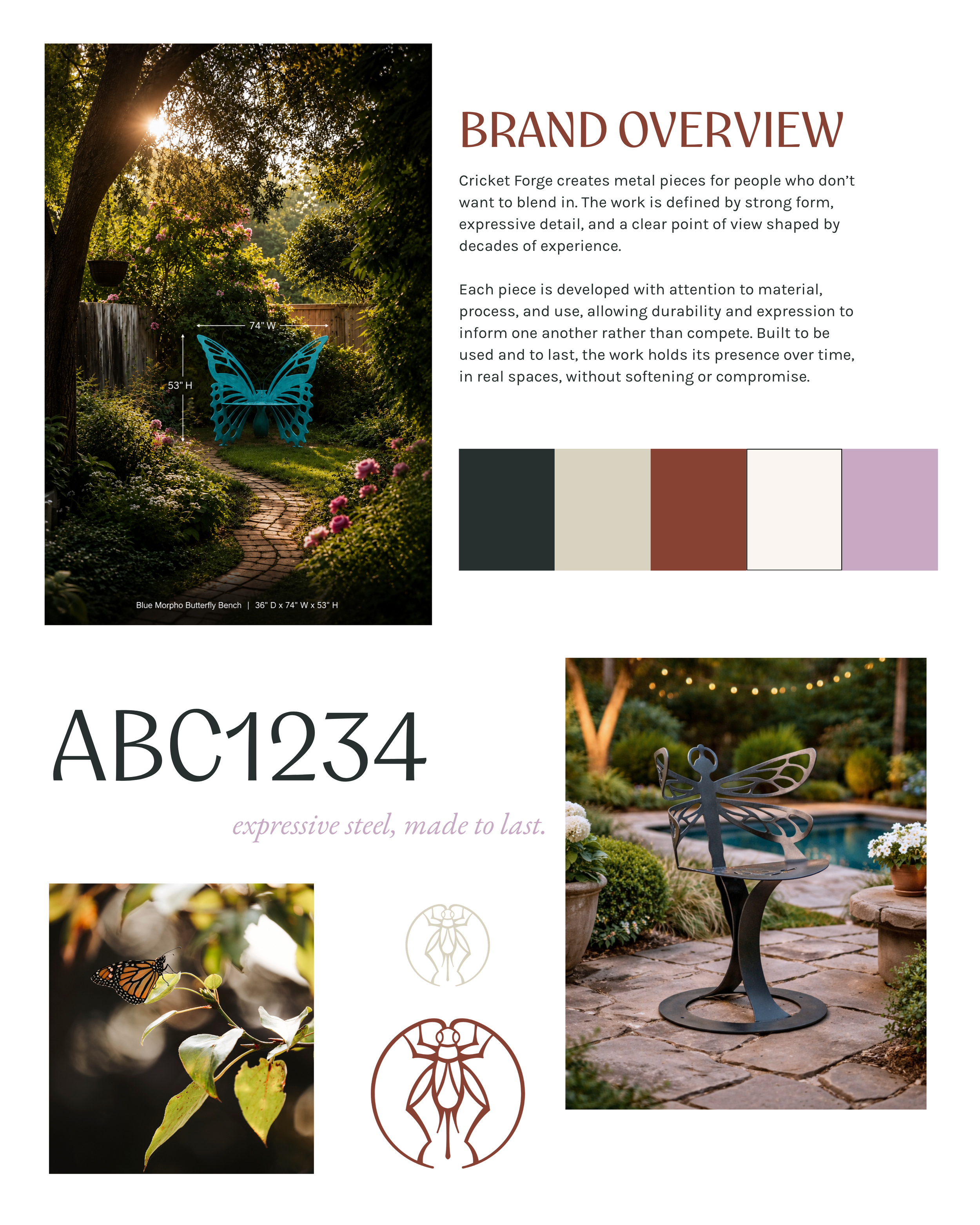 Cricket Forge visual identity system