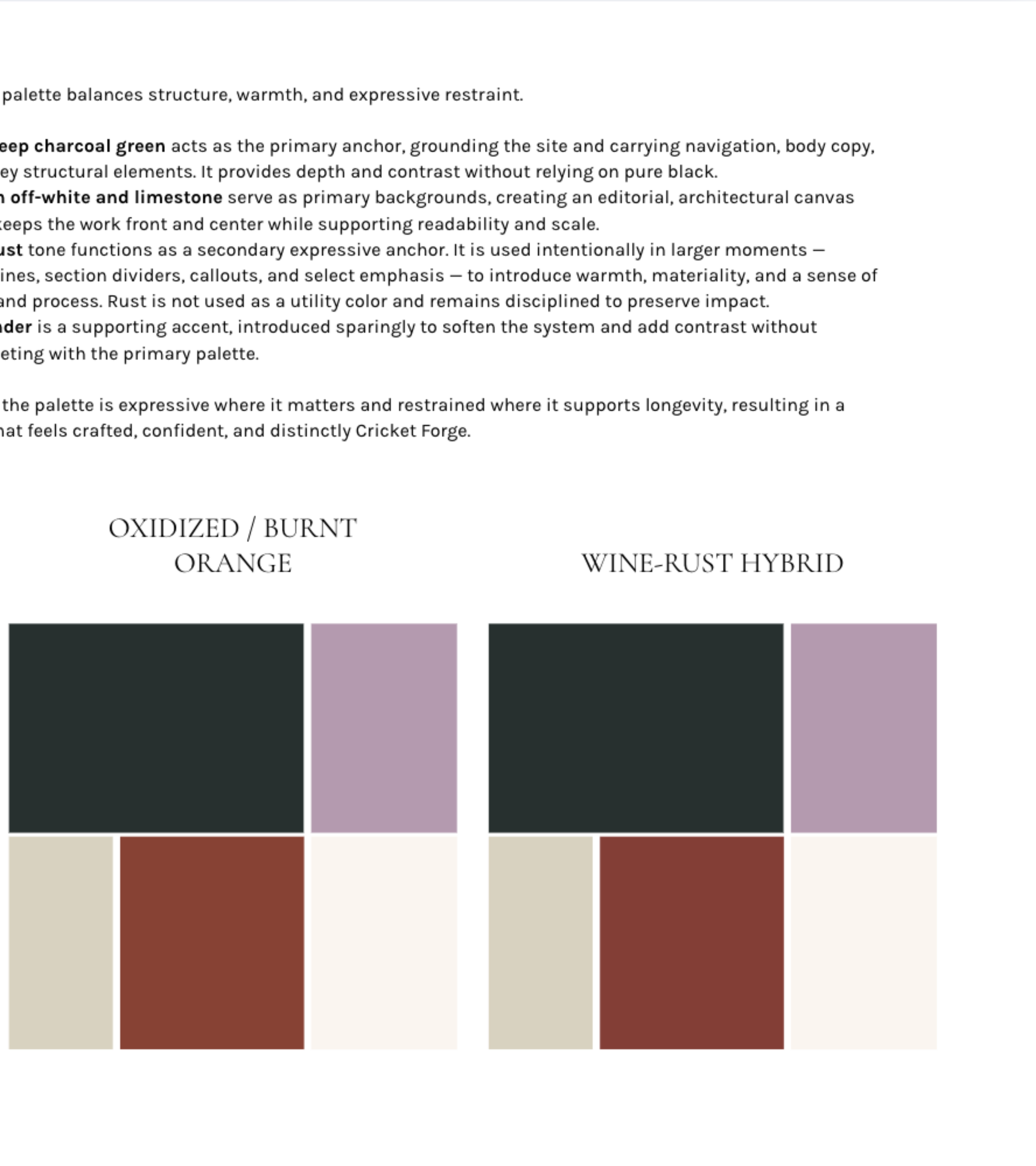 Cricket Forge email design sample