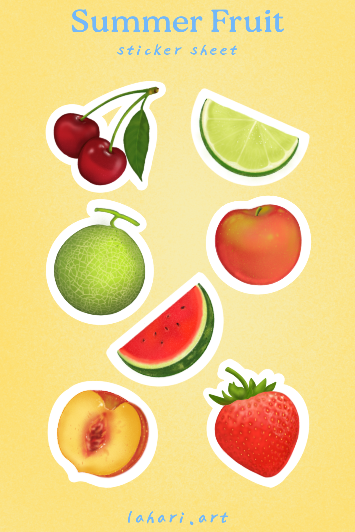 Summer Fruit - Sticker Sheet