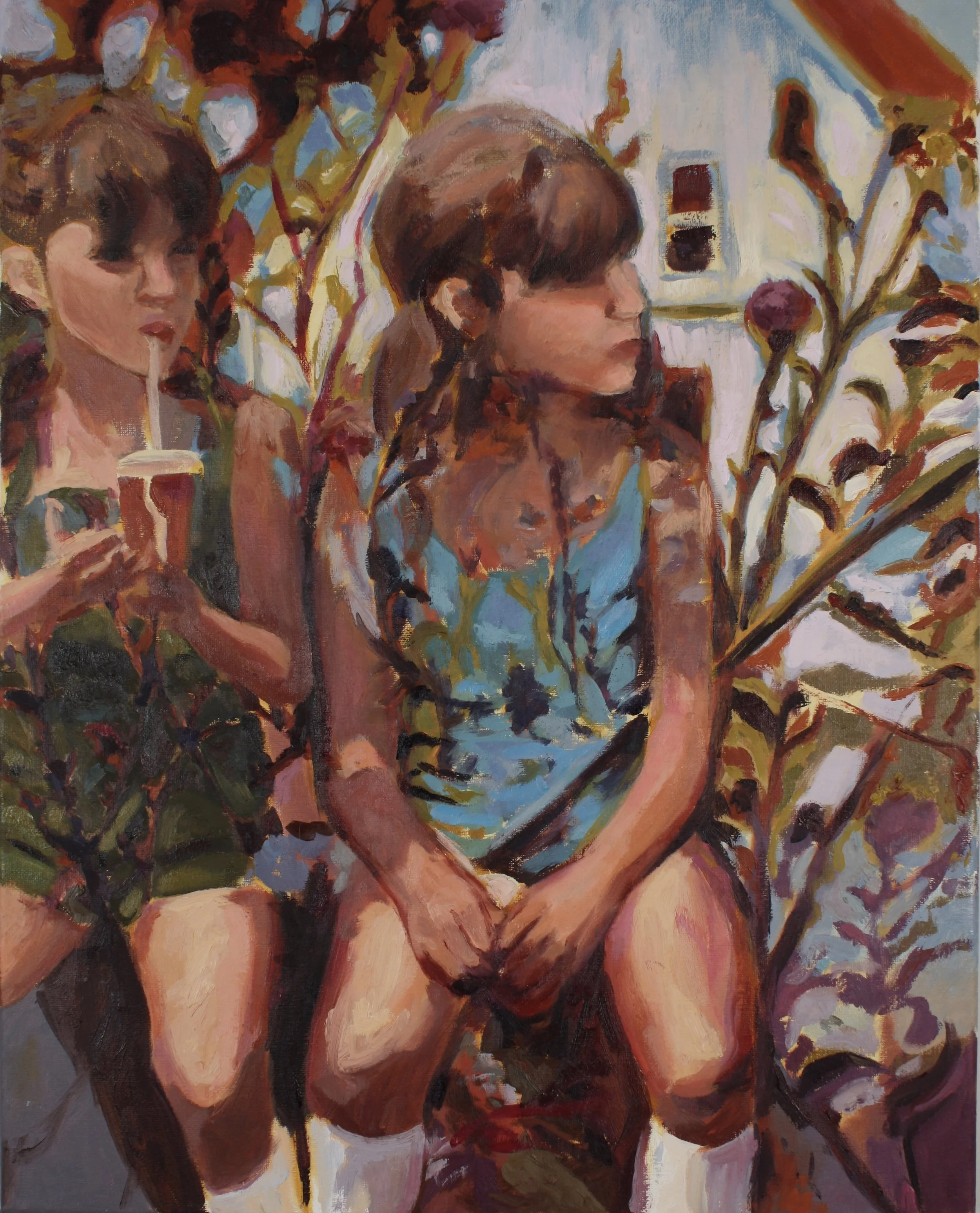 "Sisterhood", 16 x 20 inches, Oil on Canvas, 2023