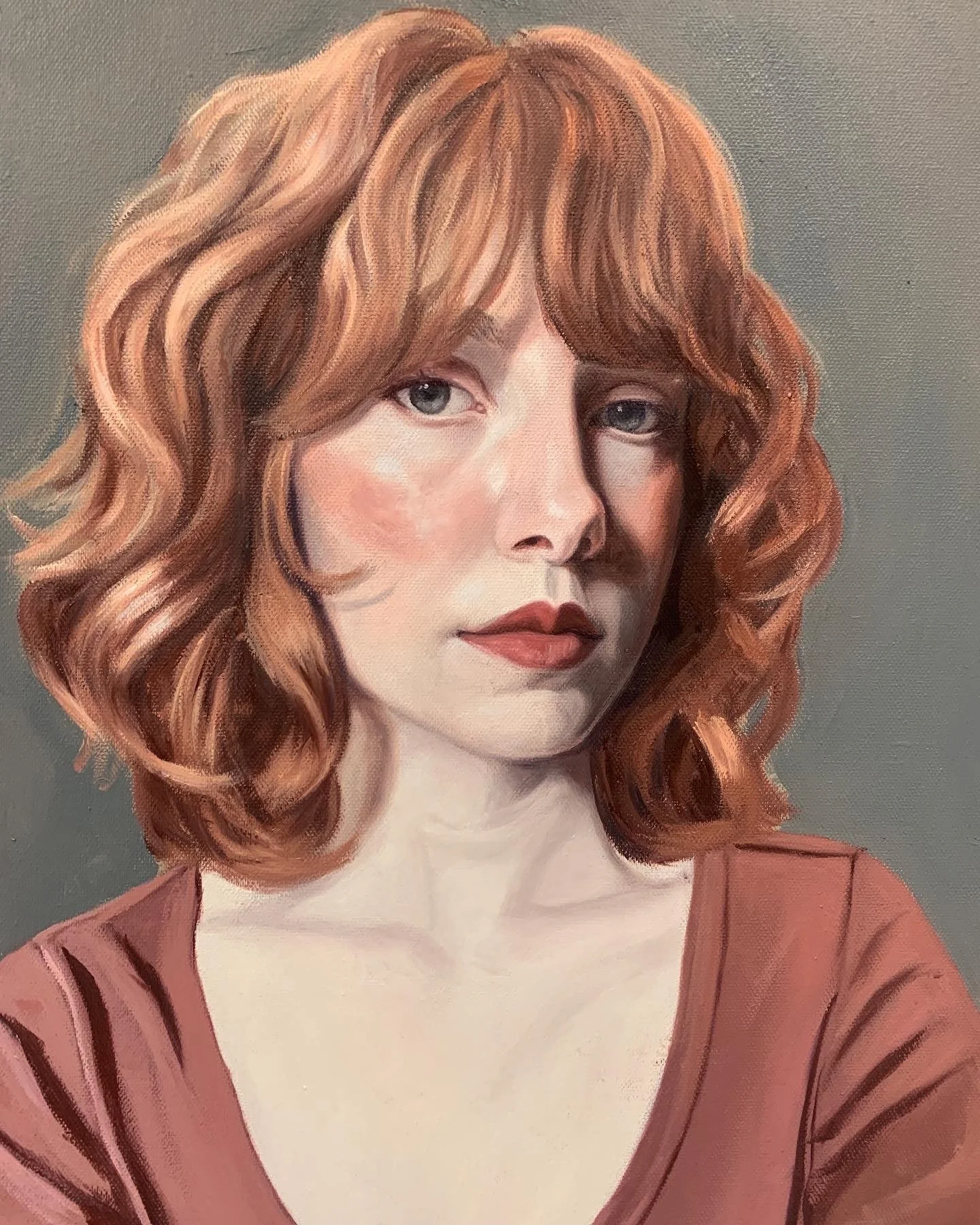 "Self Portrait", Oil on canvas, 2023, 