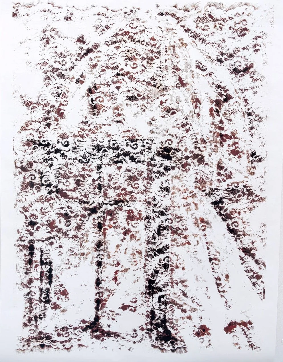 "Like Mother Like Daughter (Residual 1)", inkjet laser print on canvas, 44 x 46 inches