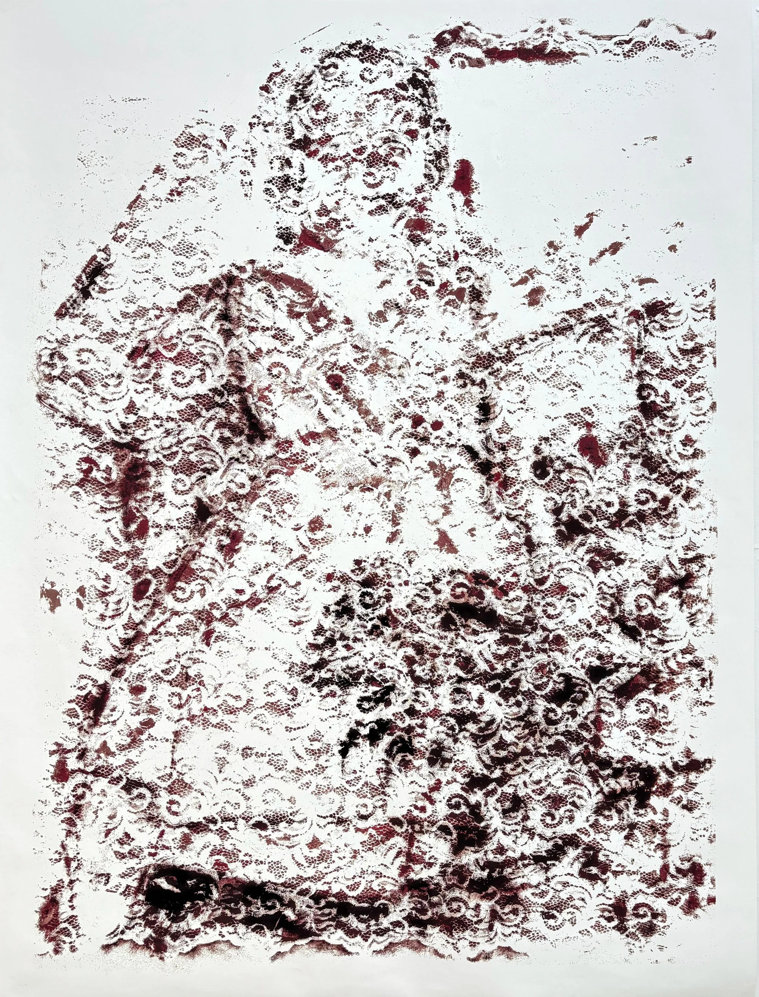 "Like Mother Like Daughter (Residual)",  inkjet laser print on canvas, 44 x 56 inches