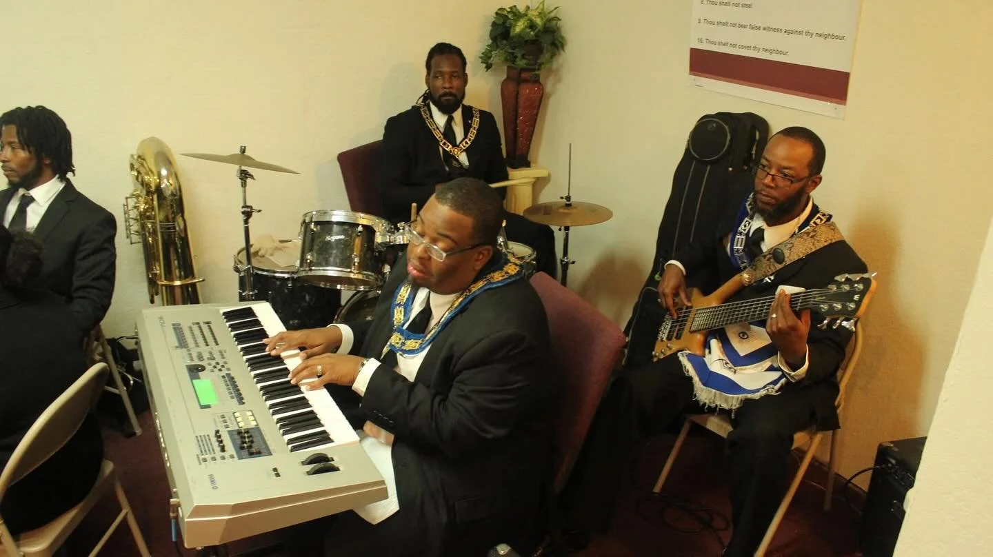 Flashback Friday : There’s something beautiful about the  brothers who pick up an instrument 🎺🎸 — creating not just music 🎶, but unity 🤝, rhythm 🥁, and soul 🔷 within the Craft. #music #freemasonry #science #indiantownfl #creativity