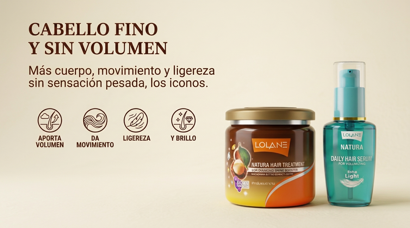 tratamiento LOLANE para cabello fino y sin volumen