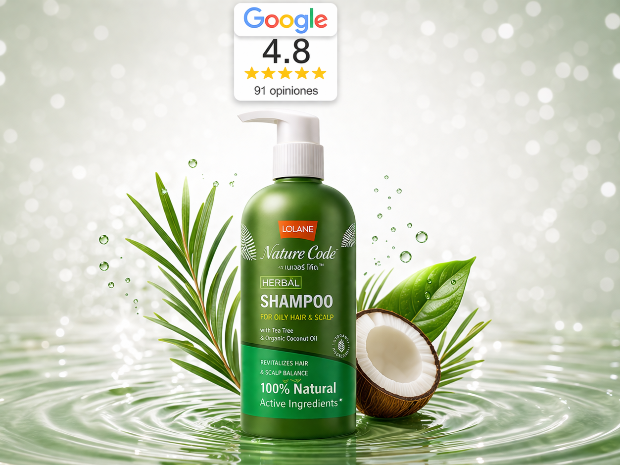 shampoo para cabello y cuero cabelludo graso con extracto de ingredientes naturales para dar balance al cabello graso