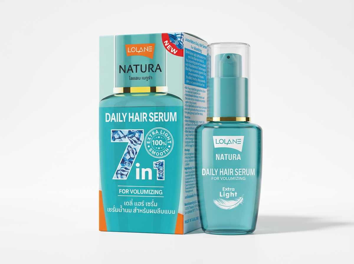 Serum Lolane Natura para volumen en cabello fino con textura ligera y efecto fresco TAI CARE MEXICO
