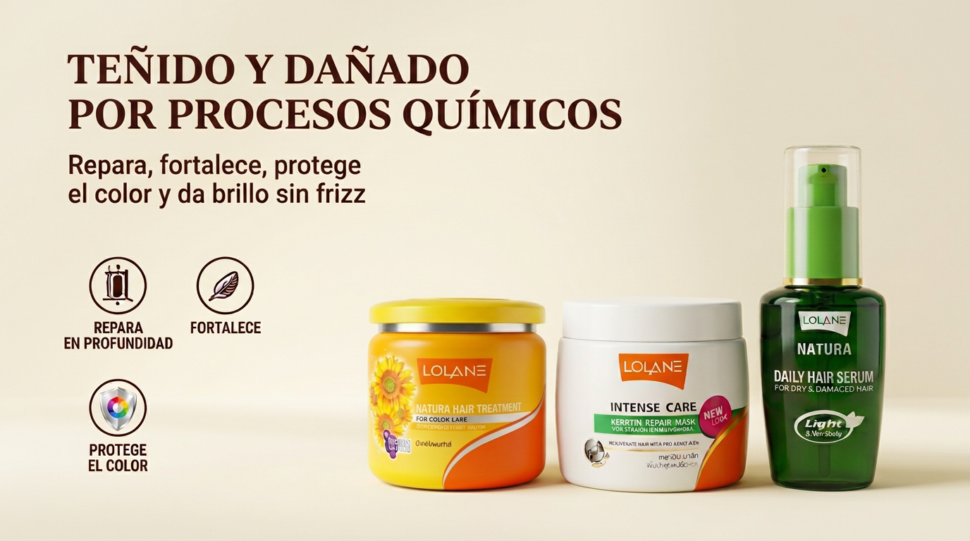  Tratamiento lolane para cabello teñido y dañado por procesos químicos