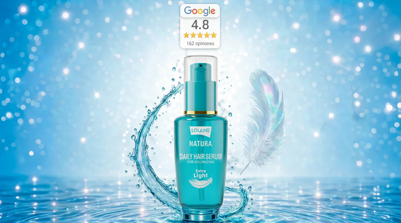 Serum Lolane Natura para volumen en cabello fino con textura ligera y efecto fresco TAI CARE MEXICO
