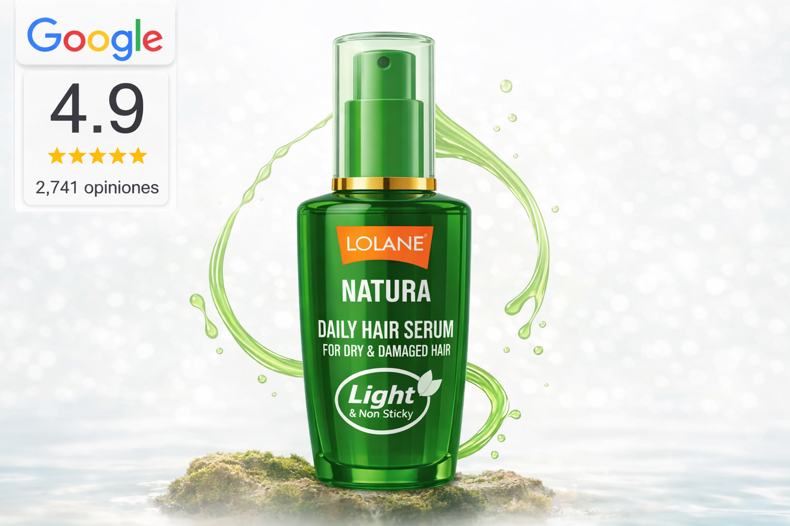 Serum Lolane Natura de uso diario para Cabello Seco y Dañado 50 ml