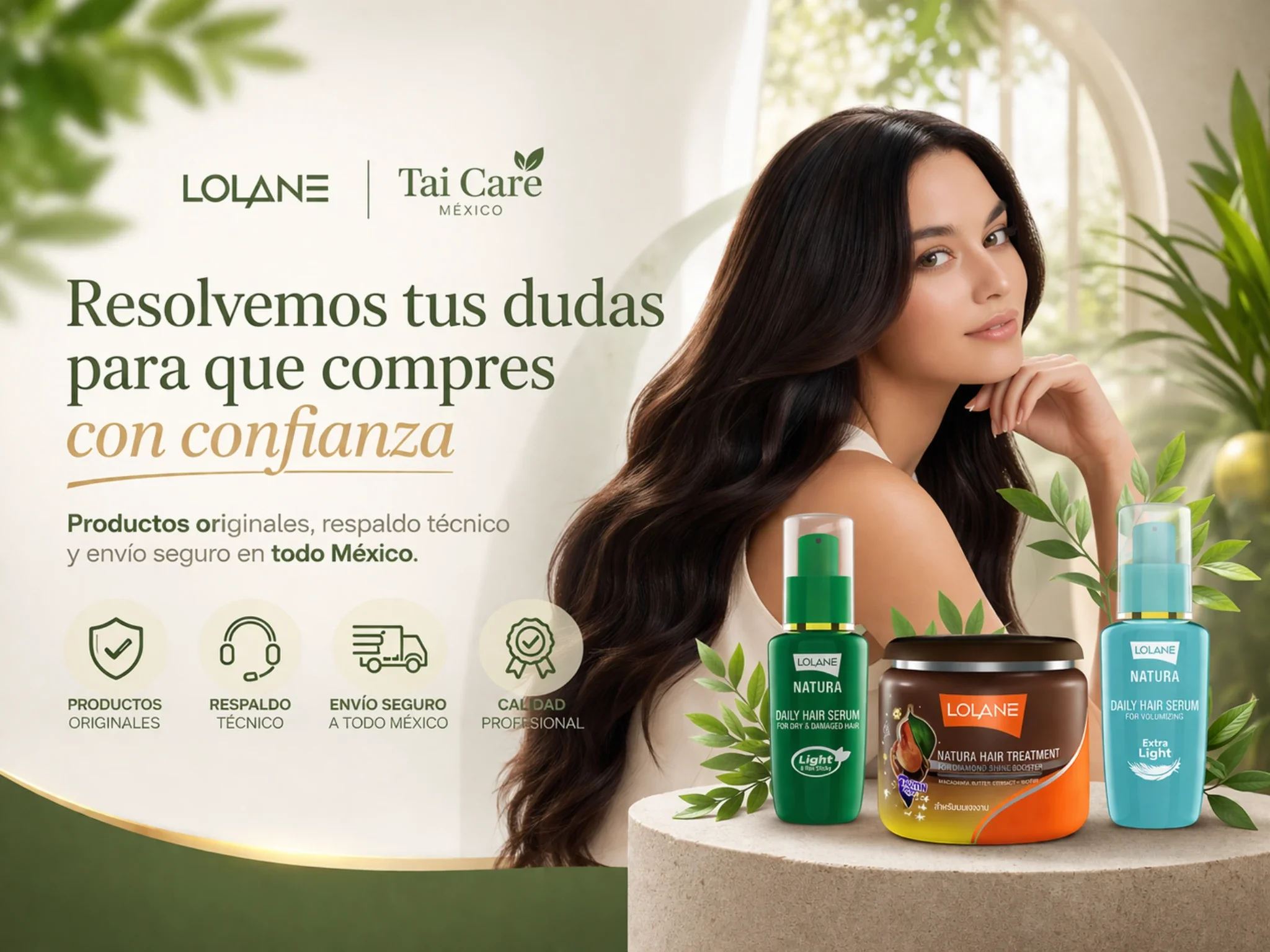 Compra con confianza en Tai Care México productos originales LOLANE con respaldo técnico y envío seguro a todo México.