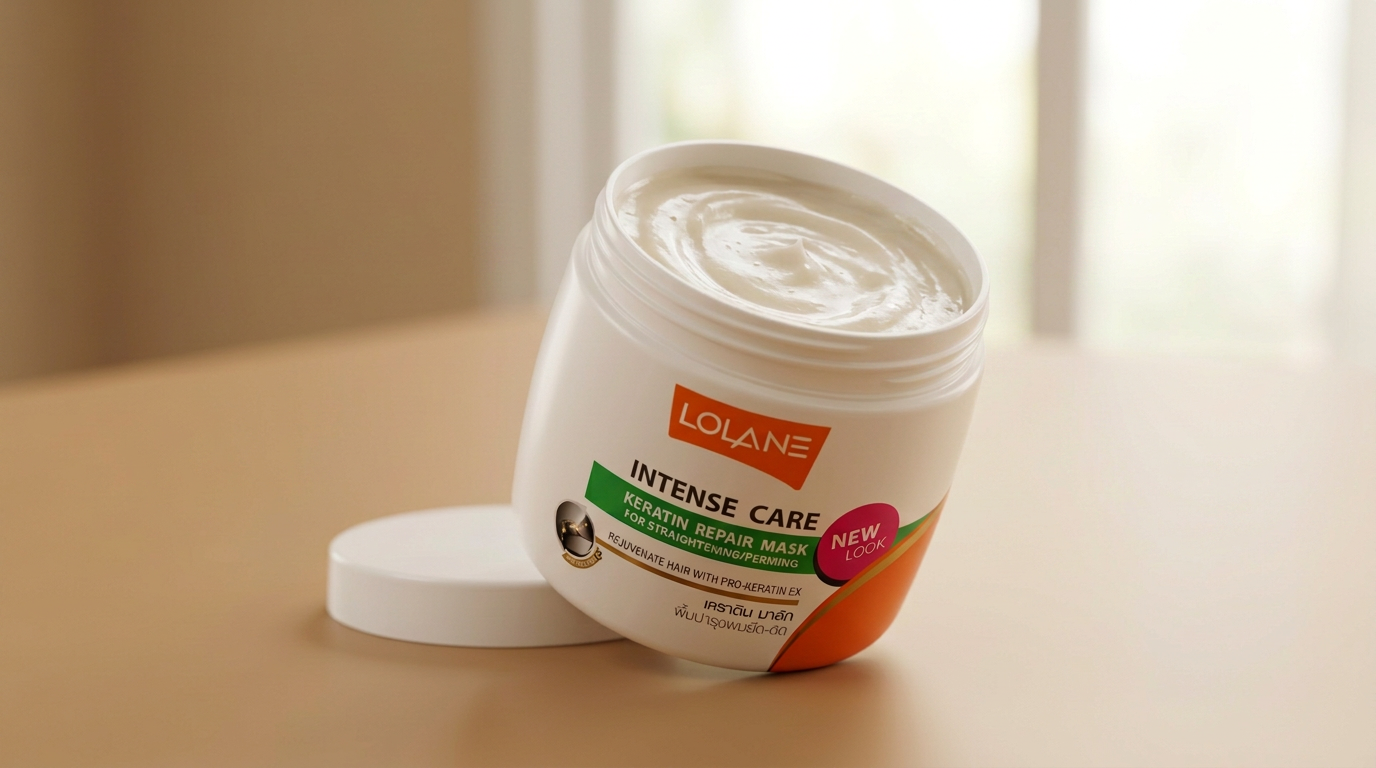 Mascarilla capilar reparadora de queratina Lolane para cabello alaciado y permanente, aporta hidratación, suavidad y brillo, 200 g TAI CARE MEXICO