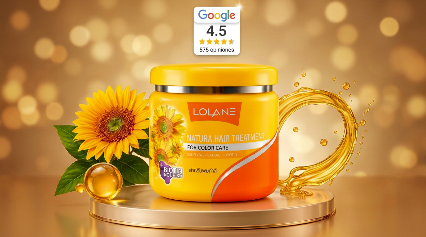 Mascarilla Lolane Natura para cuidado del color en cabello teñido con brillo y suavidad TAI CARE MEXICO