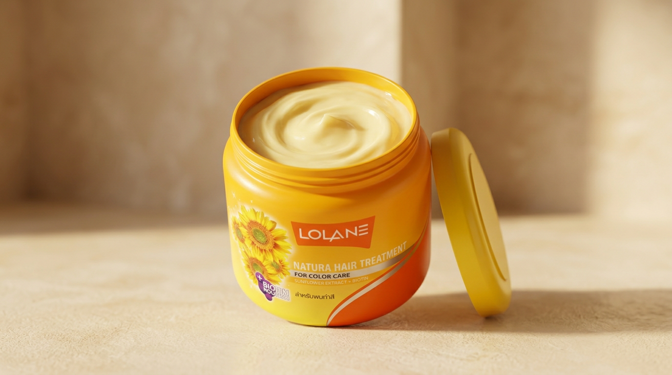 Mascarilla Lolane Natura para cuidado del color en cabello teñido con brillo y suavidad TAI CARE MEXICO