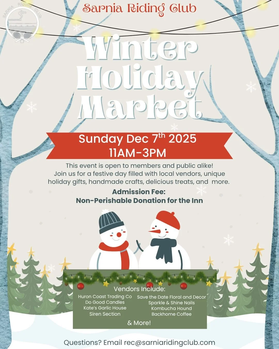 Sarnia Riding Club Winter Holiday Market 
