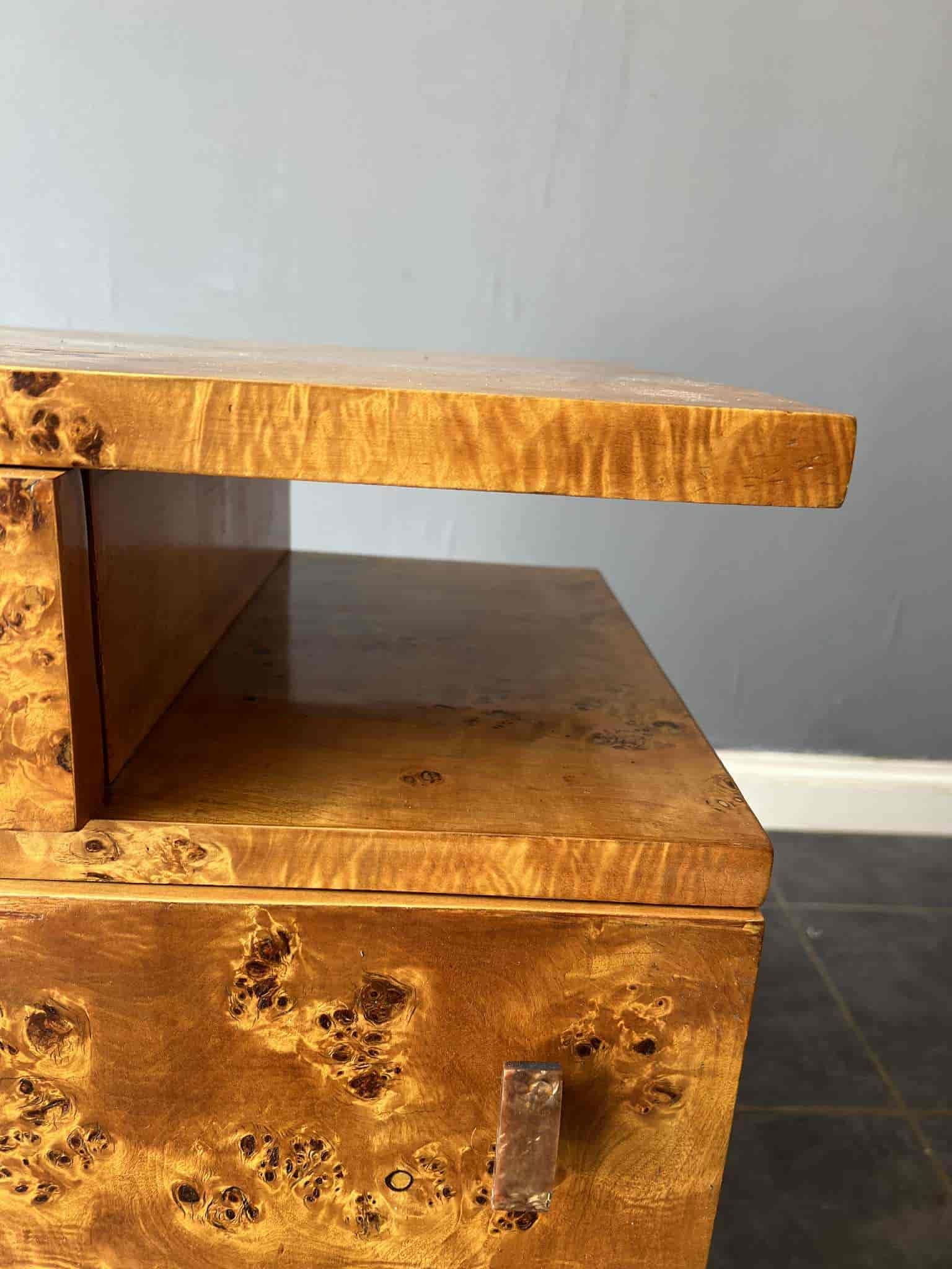 Pair Of 1920s - 1930s Art Deco Burr Walnut Bedside Cabinets 8.jpg