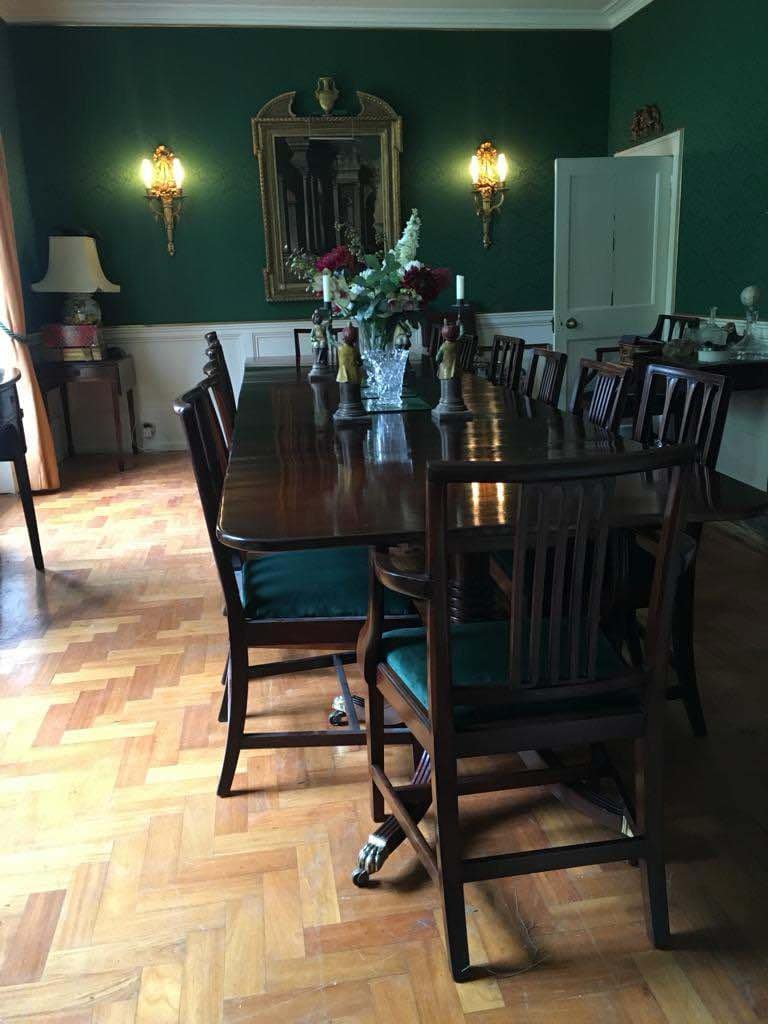 Custom large mahogany dining table designed for a private residence in Kent - Foxborough Furniture Bespoke