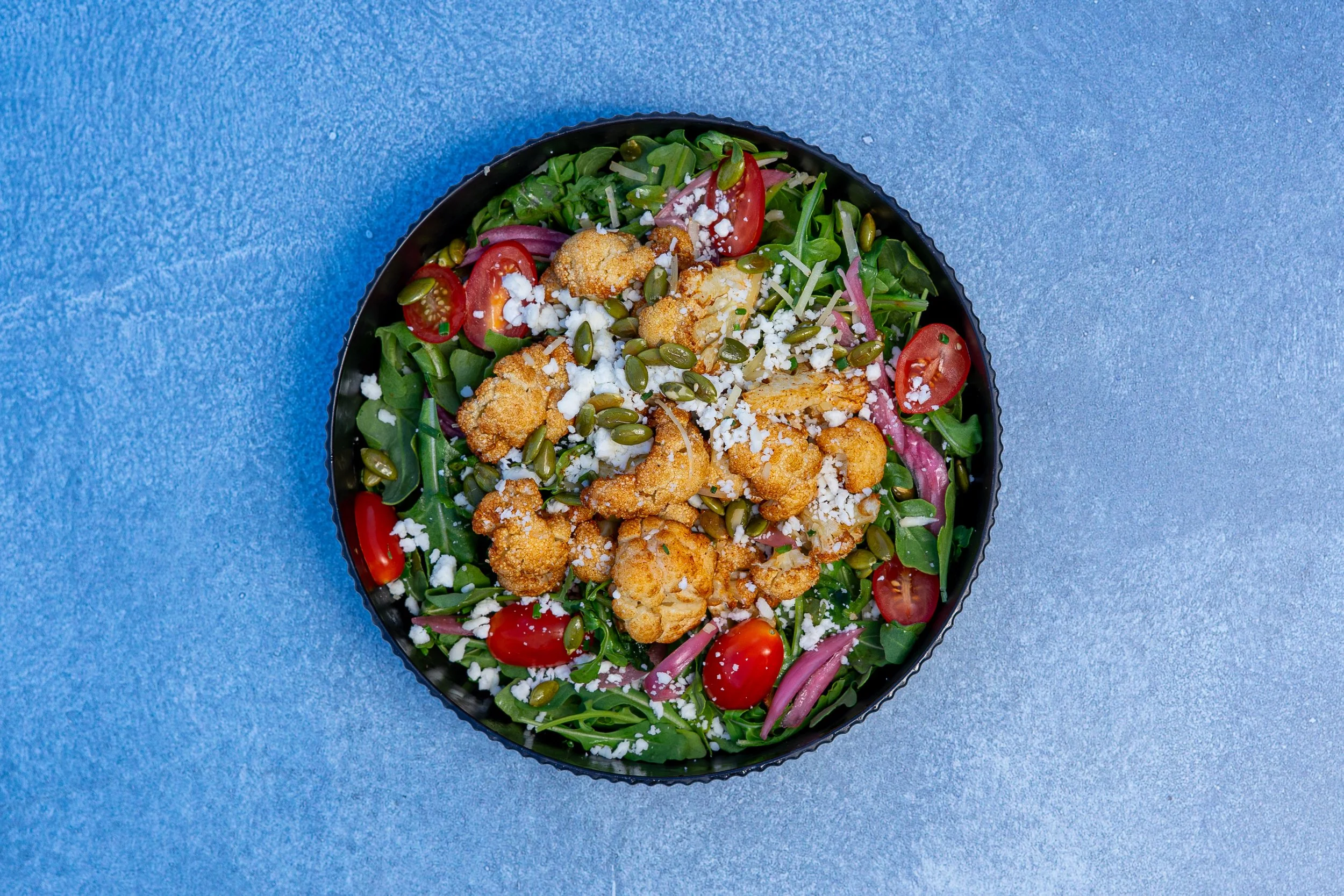 Roasted Cauliflower & Arugula Salad
