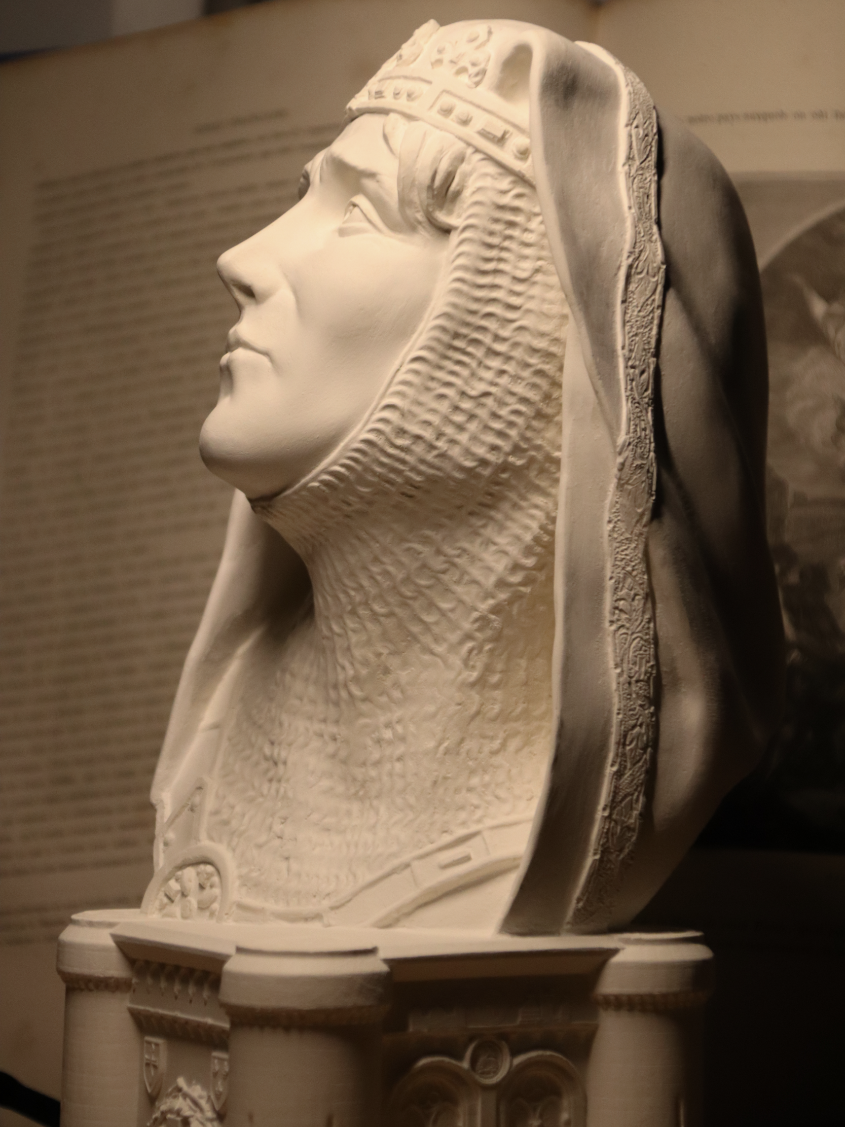 Buste de Baudouin IV de Jérusalem, vu de profil