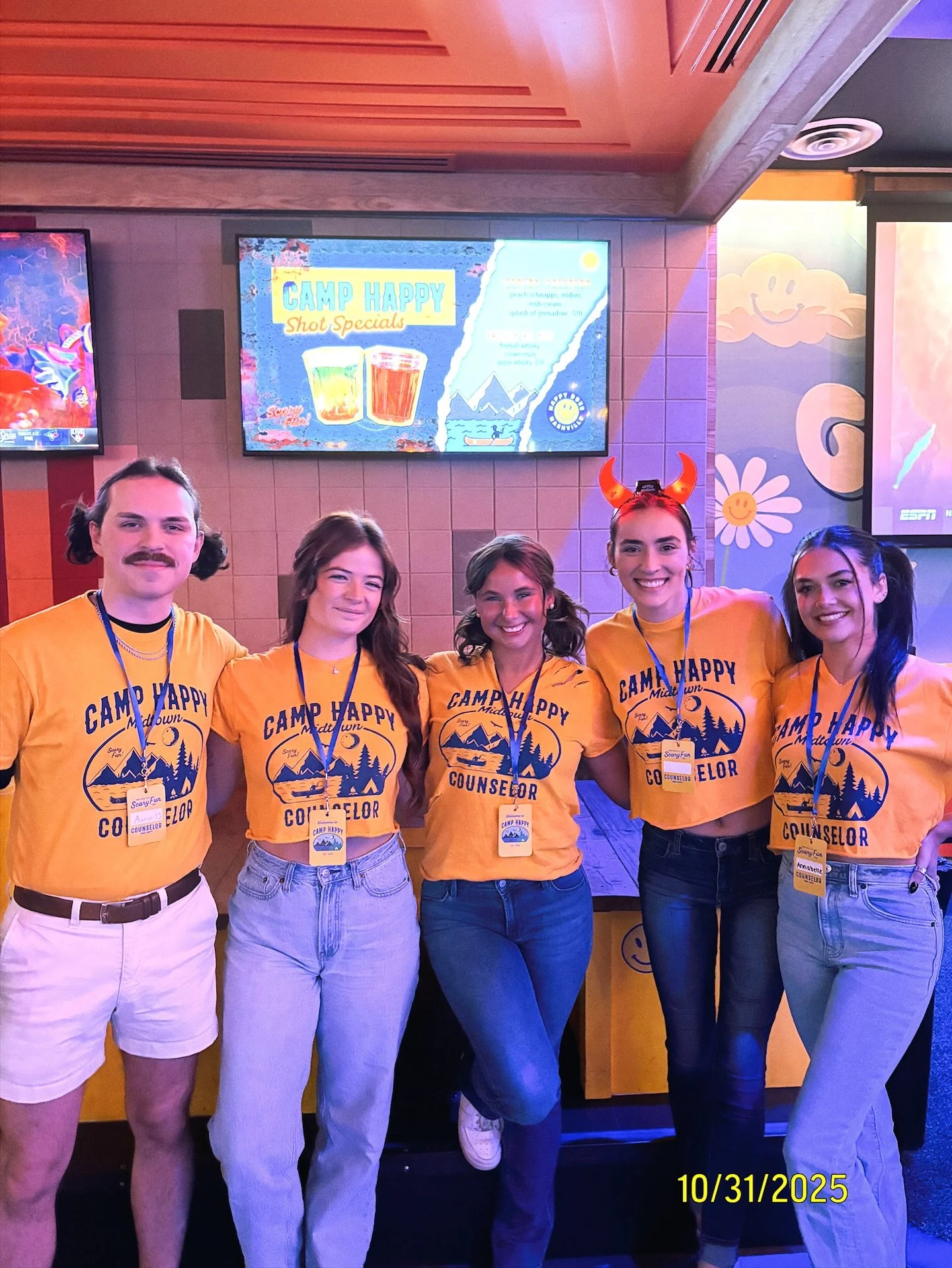 HAPPY Halloween! ⛺️👻 Our counselors can&rsquo;t wait to meet you. We&rsquo;ll be pouring spooky spirits all night long! #camphappy