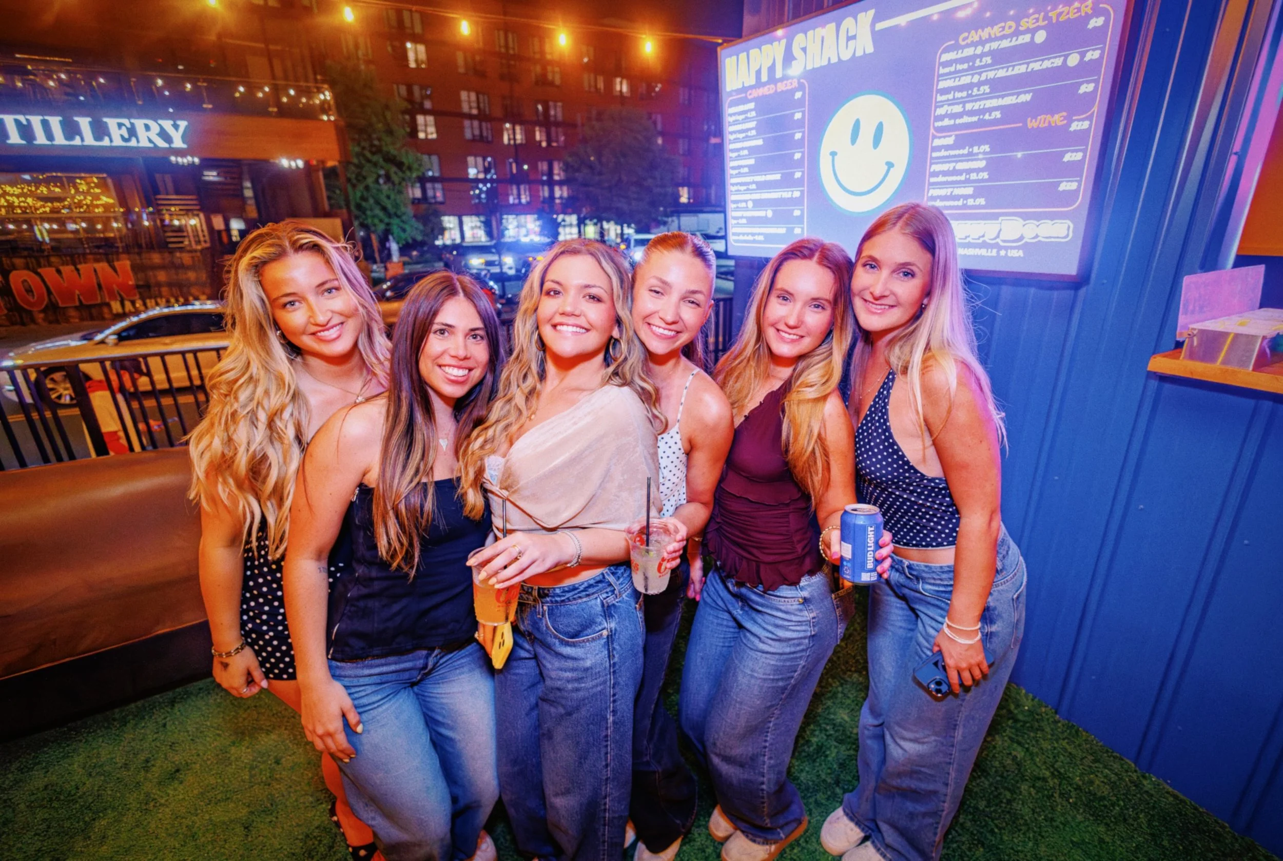 Fest friends 🫶 Escape Broadway and head to Happy for a good time!