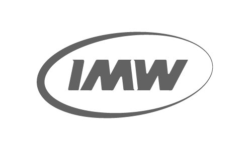 IMW logo with bold letters inside an oval outline.