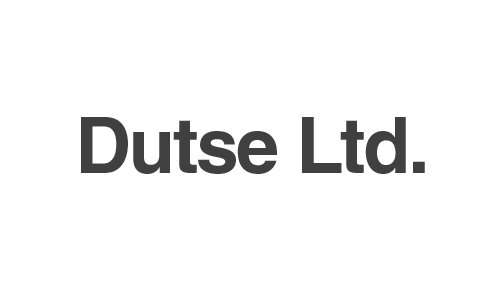 Logo with the words 'Dutse Ltd.' in bold black letters on a white background.